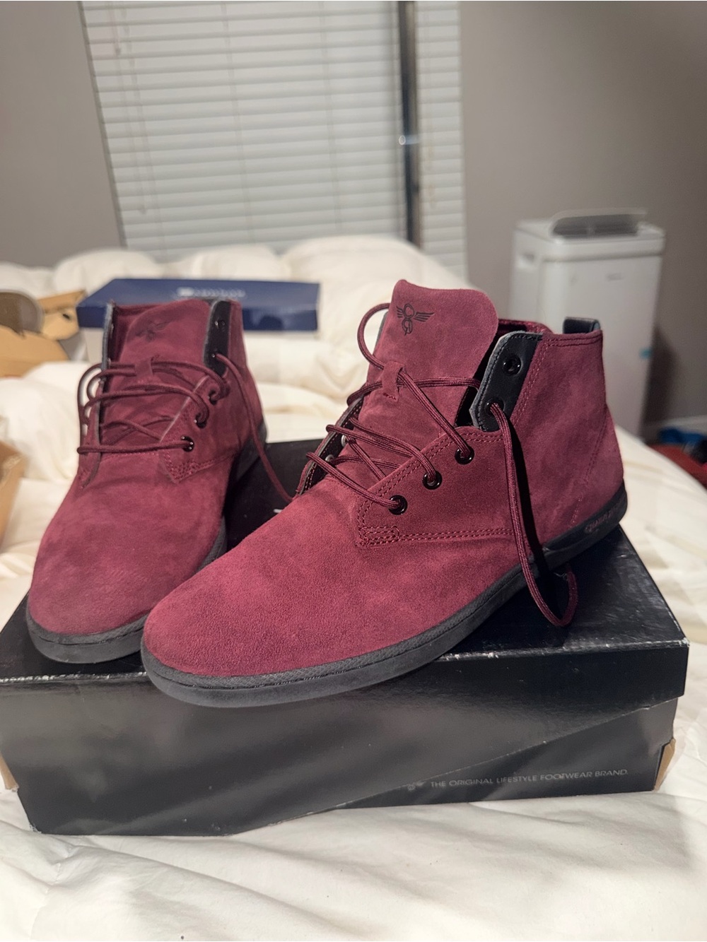 Creative Recreation Vito Merlot Black Suede High Top Sneakers Men’s 8.5